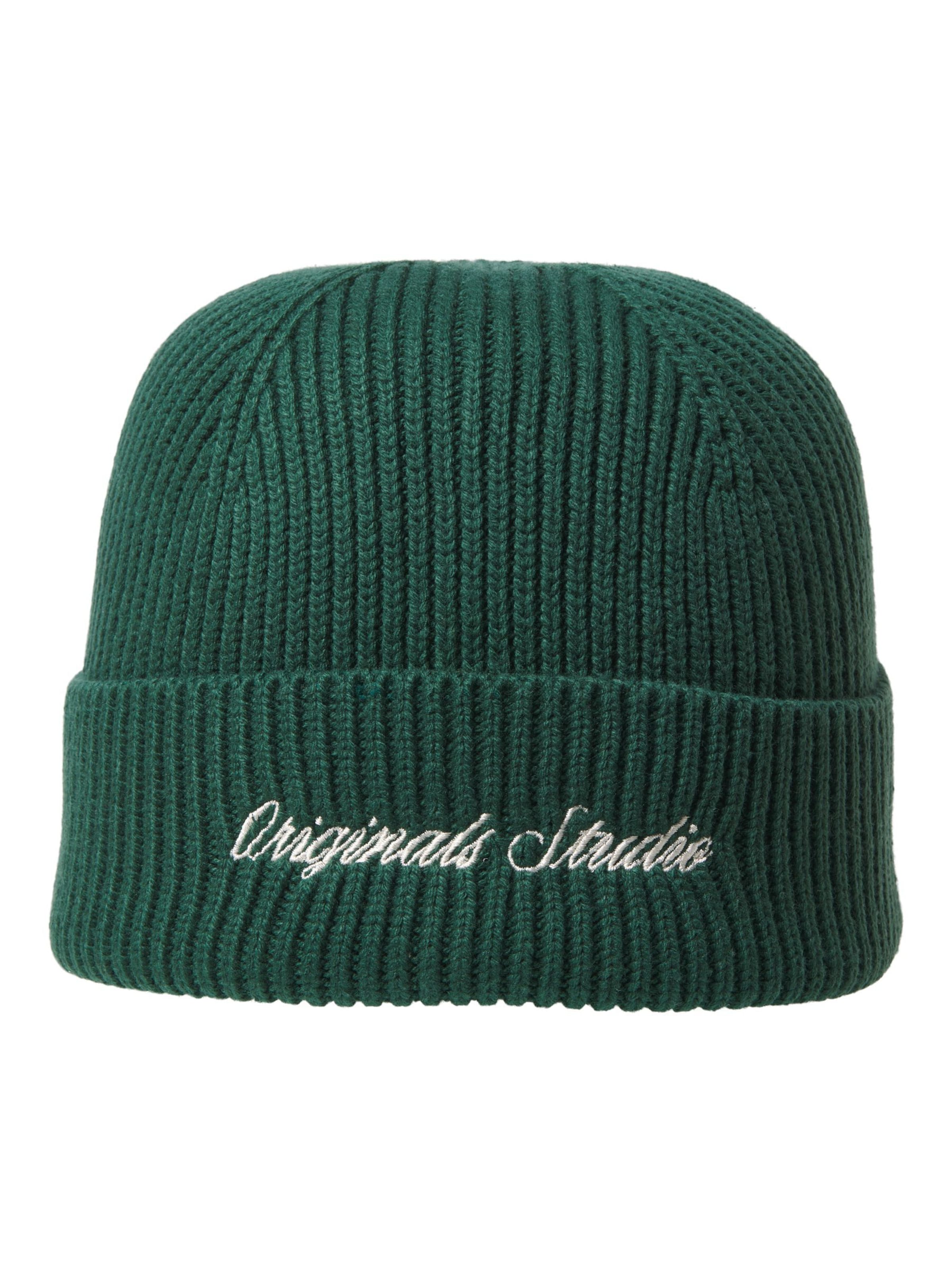 JACK & JONES Beanie in Green: front