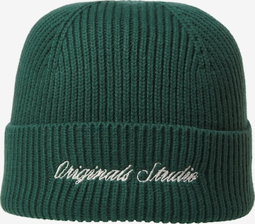 JACK & JONES Beanie in Green: front