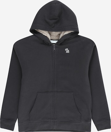 Abercrombie & Fitch Zip-Up Hoodie in Grey: front