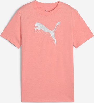 T-Shirt 'ESS' PUMA en rose : devant