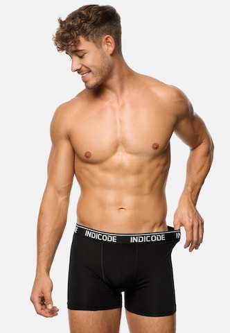 INDICODE JEANS Boxer shorts ' Milano ' in Black: front
