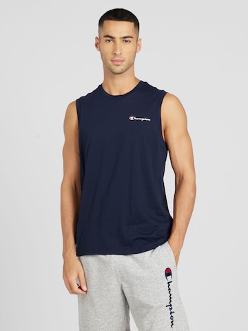 T-Shirt Champion Authentic Athletic Apparel en bleu : devant