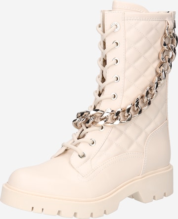 GUESS Lace-up boot 'RIPLEI' in Beige: front