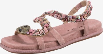 Alma En Pena Strap Sandals in Pink: front