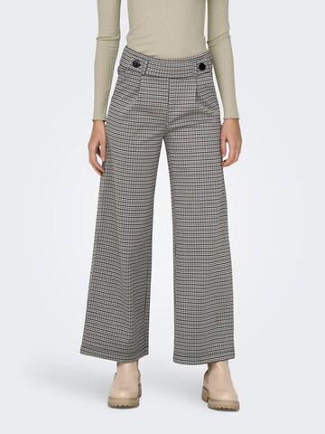 Wide leg Pantaloni con pieghe 'GEGGO MIA' di JDY in bianco: frontale