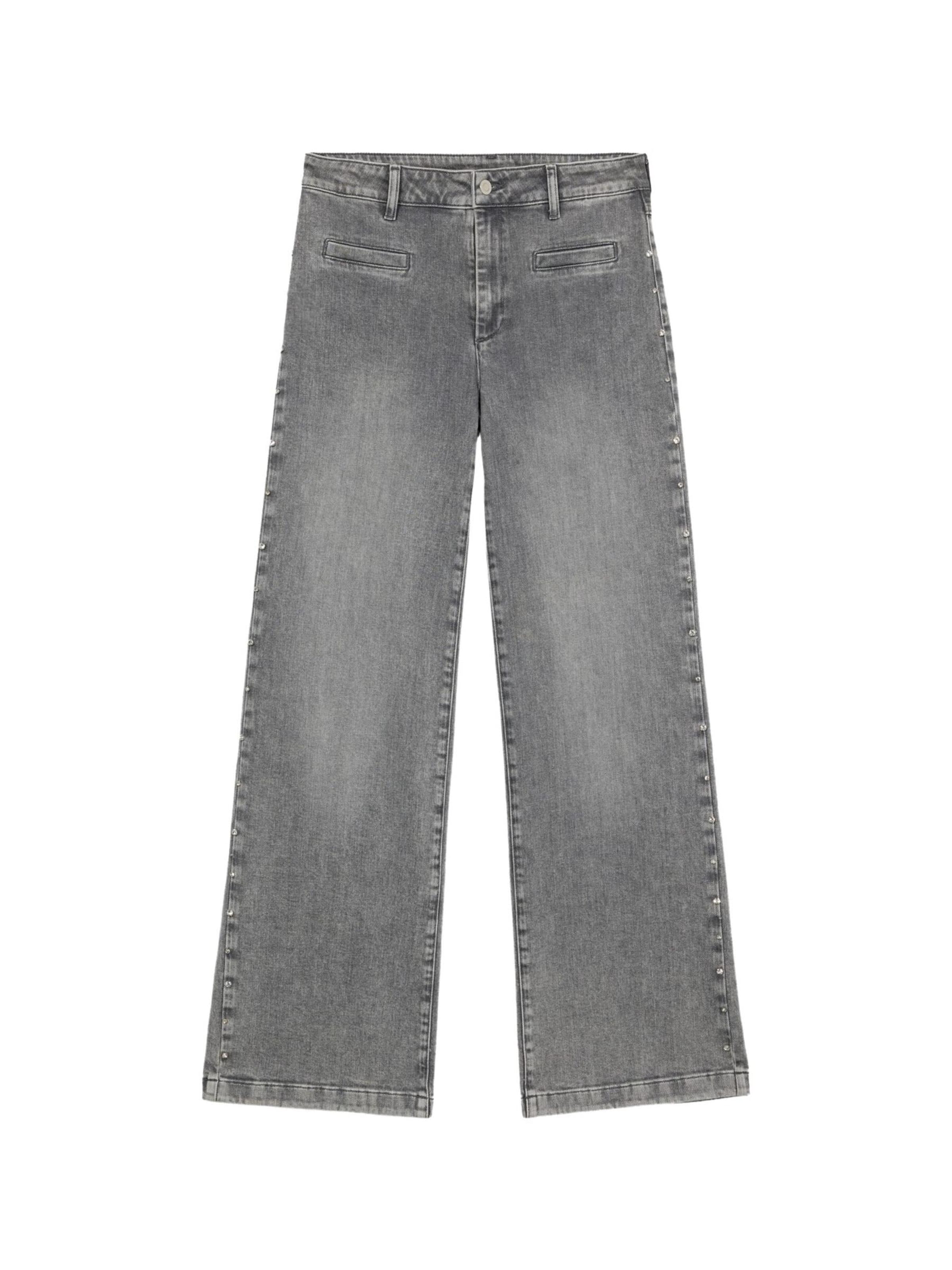 oltre Baggy Jeans in Grijs: voorkant