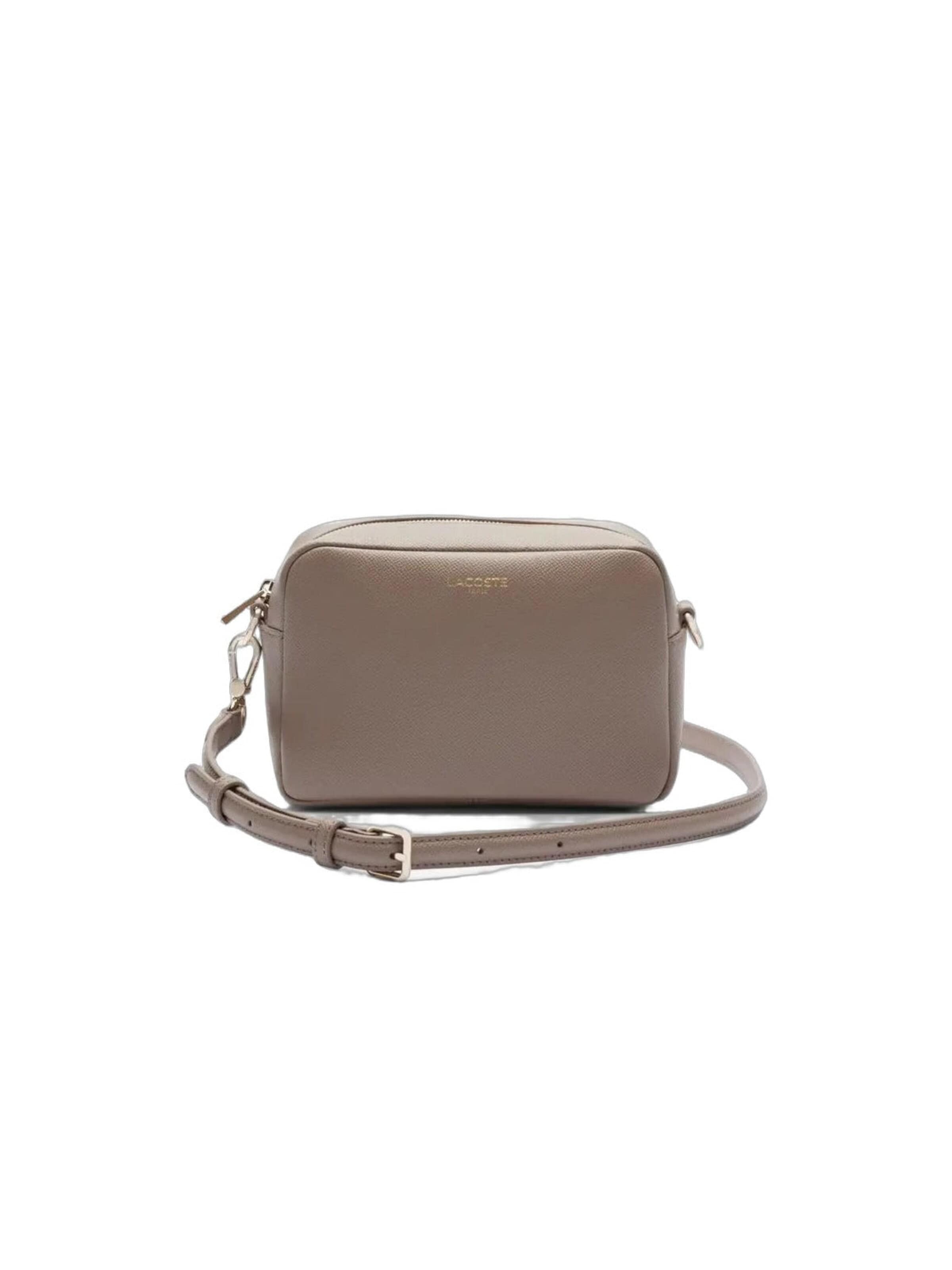 LACOSTE Skuldertaske 'Champs Elysees' i beige: forside
