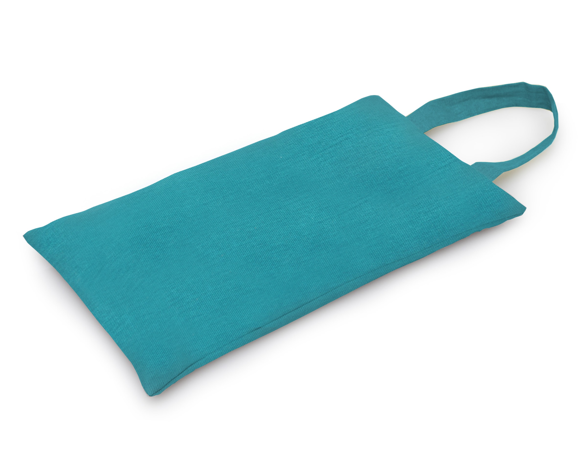 YOGISTAR.COM Pillow in Blue: front