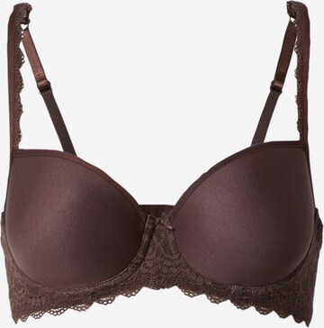 Mey Balconette Bra in Brown: front