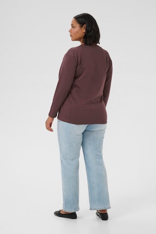 KAFFE CURVE Pullover 'Berla' in Braun