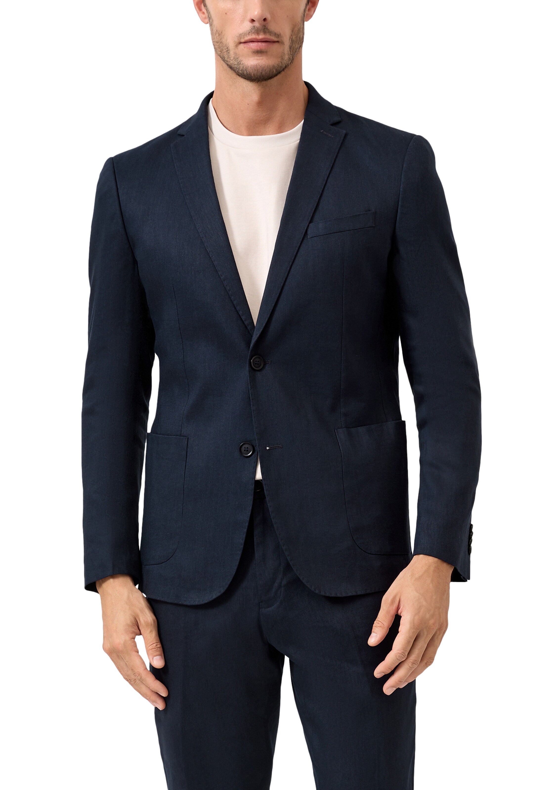 Coupe slim Veste de costume ' S.OPURE ' s.Oliver en bleu