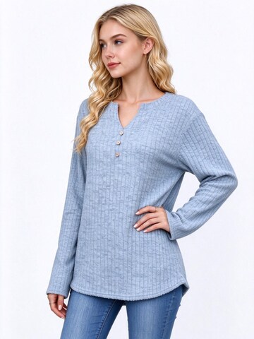 Yesfashion Sweater in Blue: front