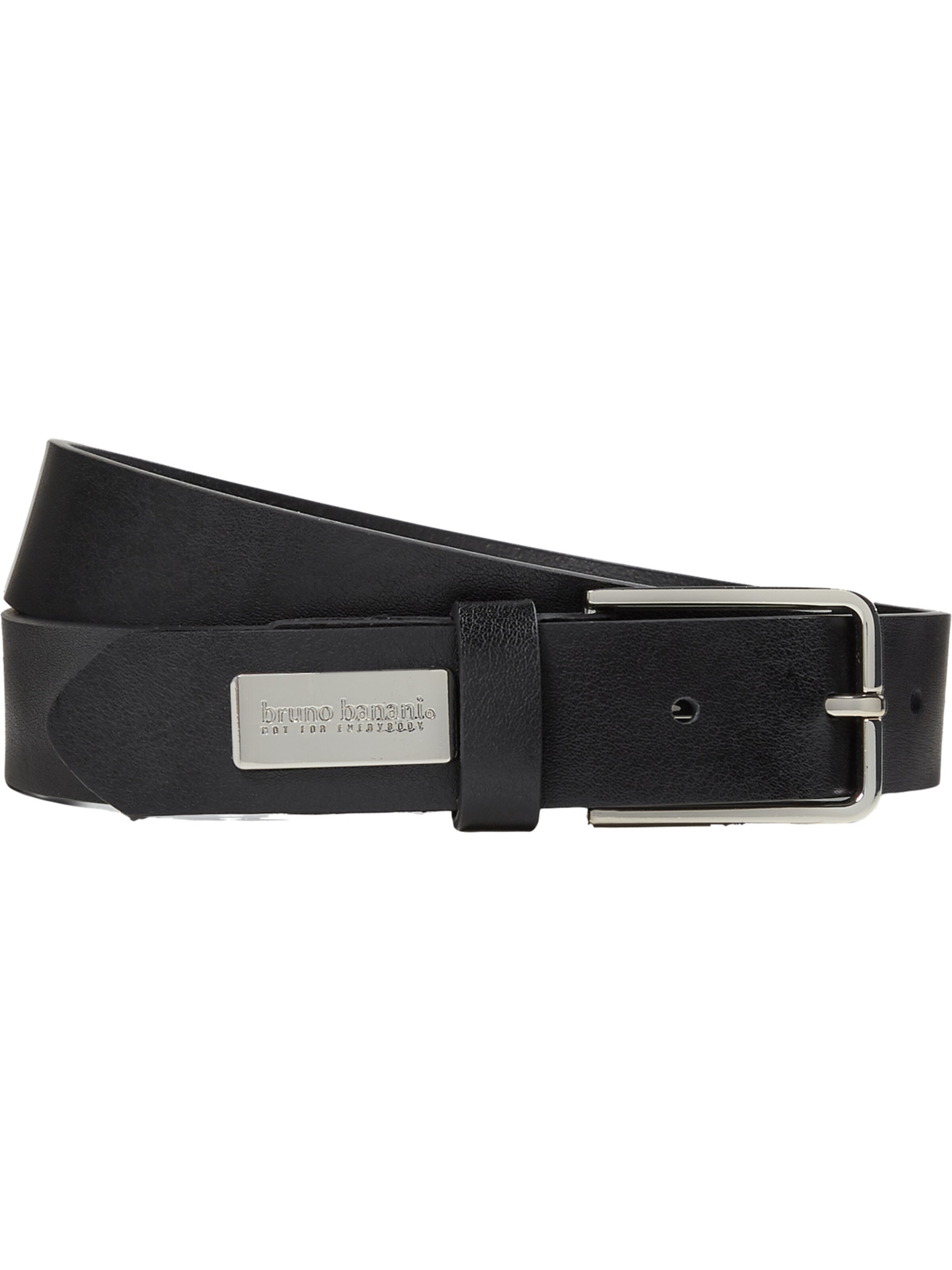 Bruno Banani Gürtel 'Beck' in Schwarz: Vorderseite