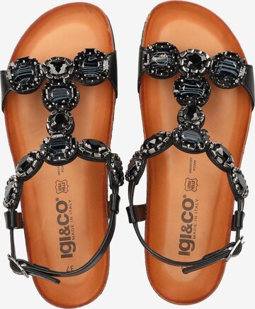 IGI&CO Sandalen met riem in Zwart