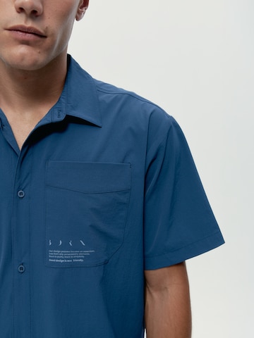 Born Regular fit Button Up Shirt in Blue