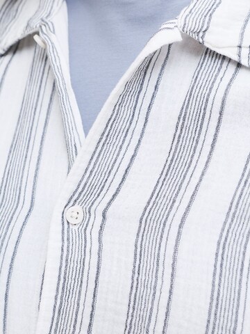 Jack & Jones Plus Regular fit Button Up Shirt in Grey