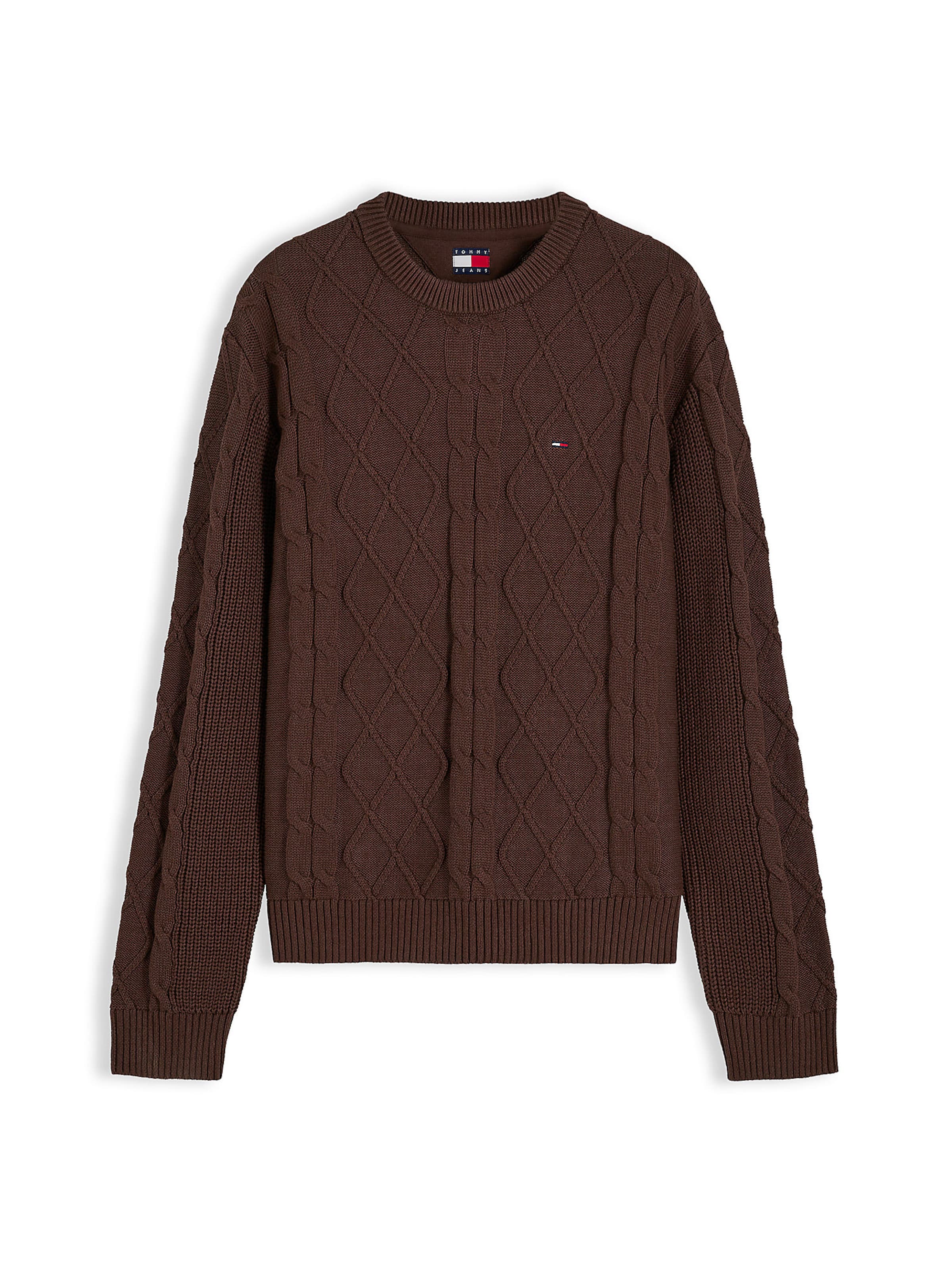 Tommy Jeans Pullover in Braun: Vorderseite