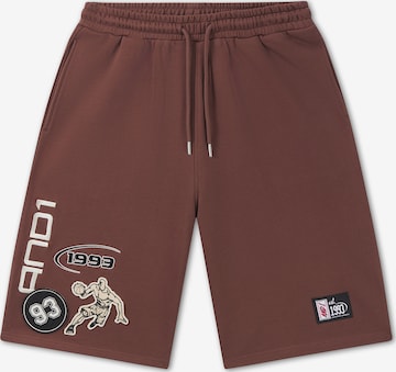 AND1 Loosefit Housut värissä ruskea: etupuoli