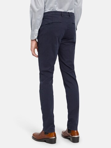 Baldessarini Slimfit He-Hose Chino Pima Cotton Stretch 'Jorck' in Blau