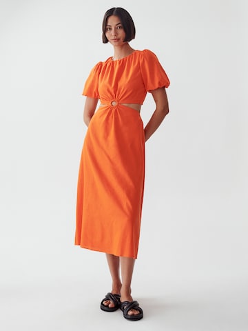 Calli - Vestido 'SUNDAY' em laranja
