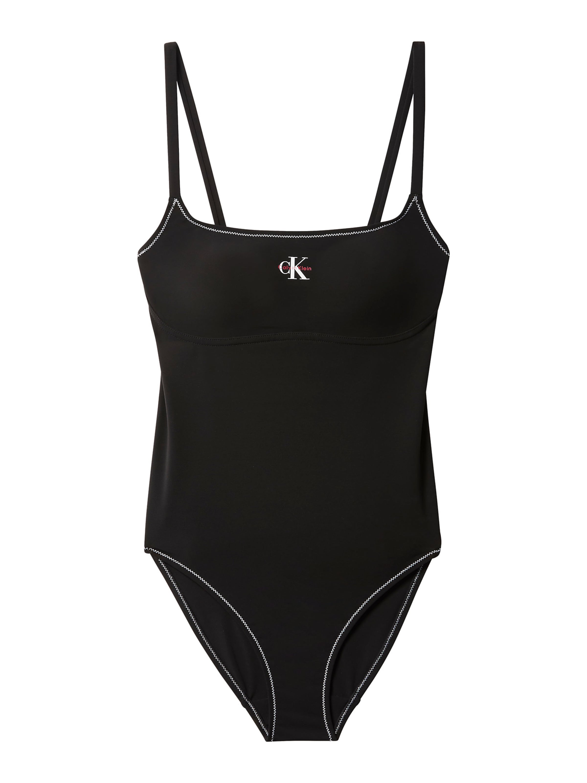 Calvin Klein Swimwear Badpak 'Intense Power' in Zwart: voorkant