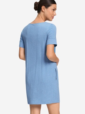 Hanro Nachthemd 'Natural Elegance' in Blauw