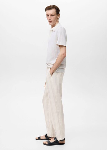 MANGO MAN Regular Hose 'Ibiza' in Weiß