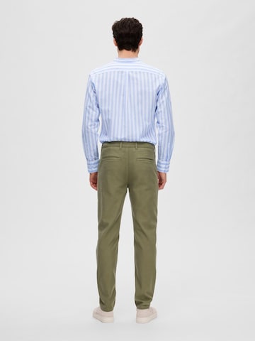 SELECTED HOMME Tapered Chino nadrág 'Jax' - zöld
