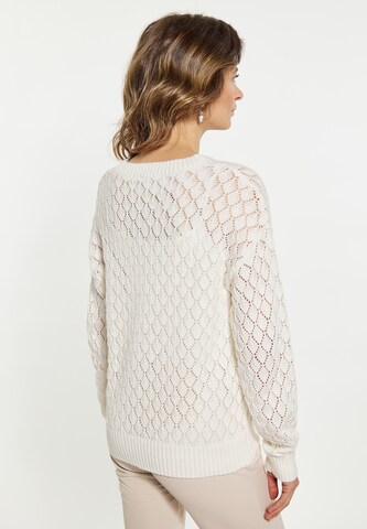 Pull-over Usha en blanc
