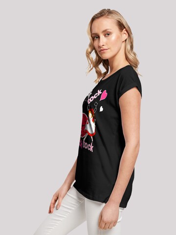 F4NT4STIC Shirt 'Alice im Wunderland Tick Tock' in Black