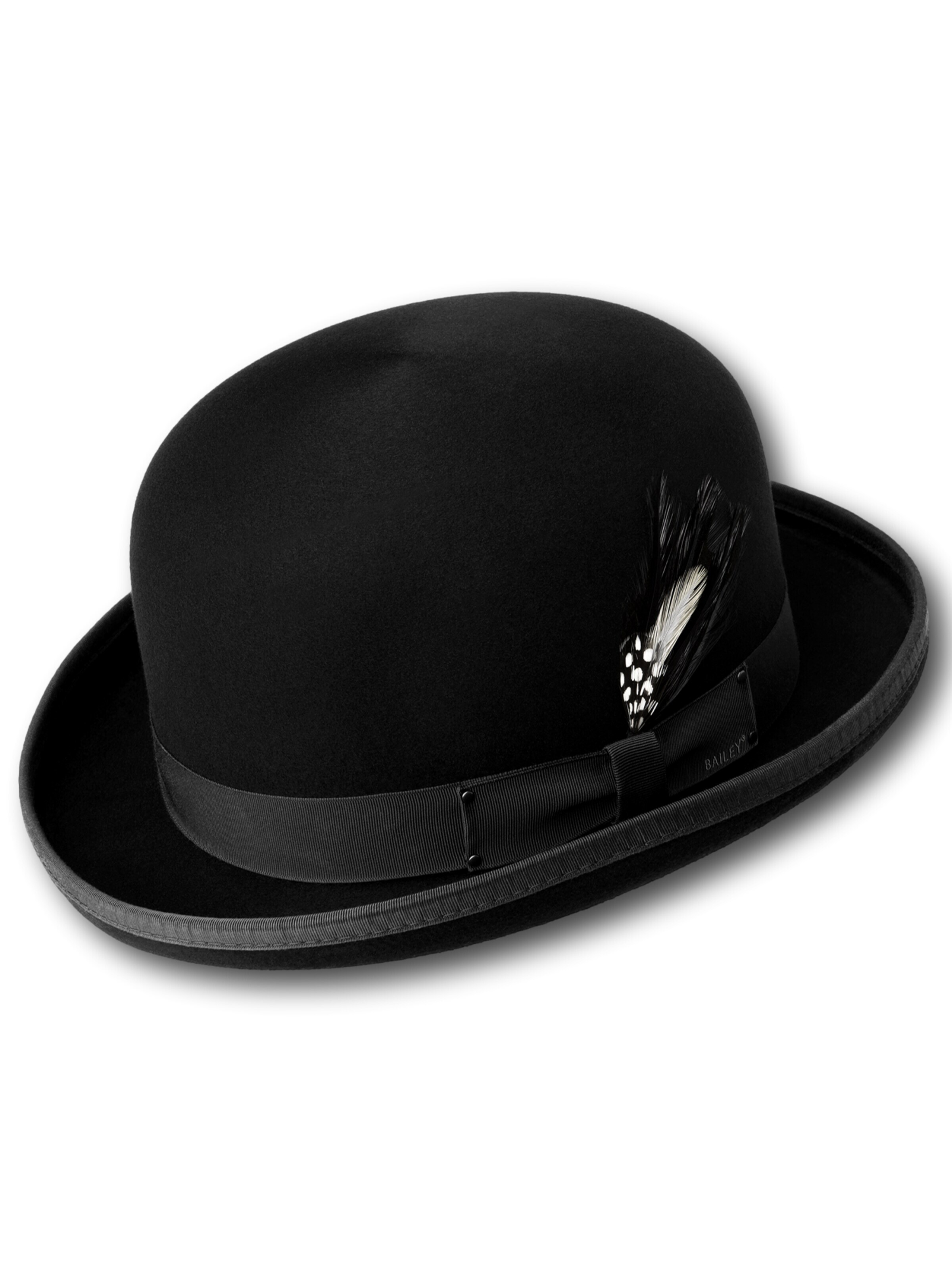 Bailey Hut 'Bailey Melone Derby'‌‌‌‌‌‌‌‌ in Schwarz: Vorderseite