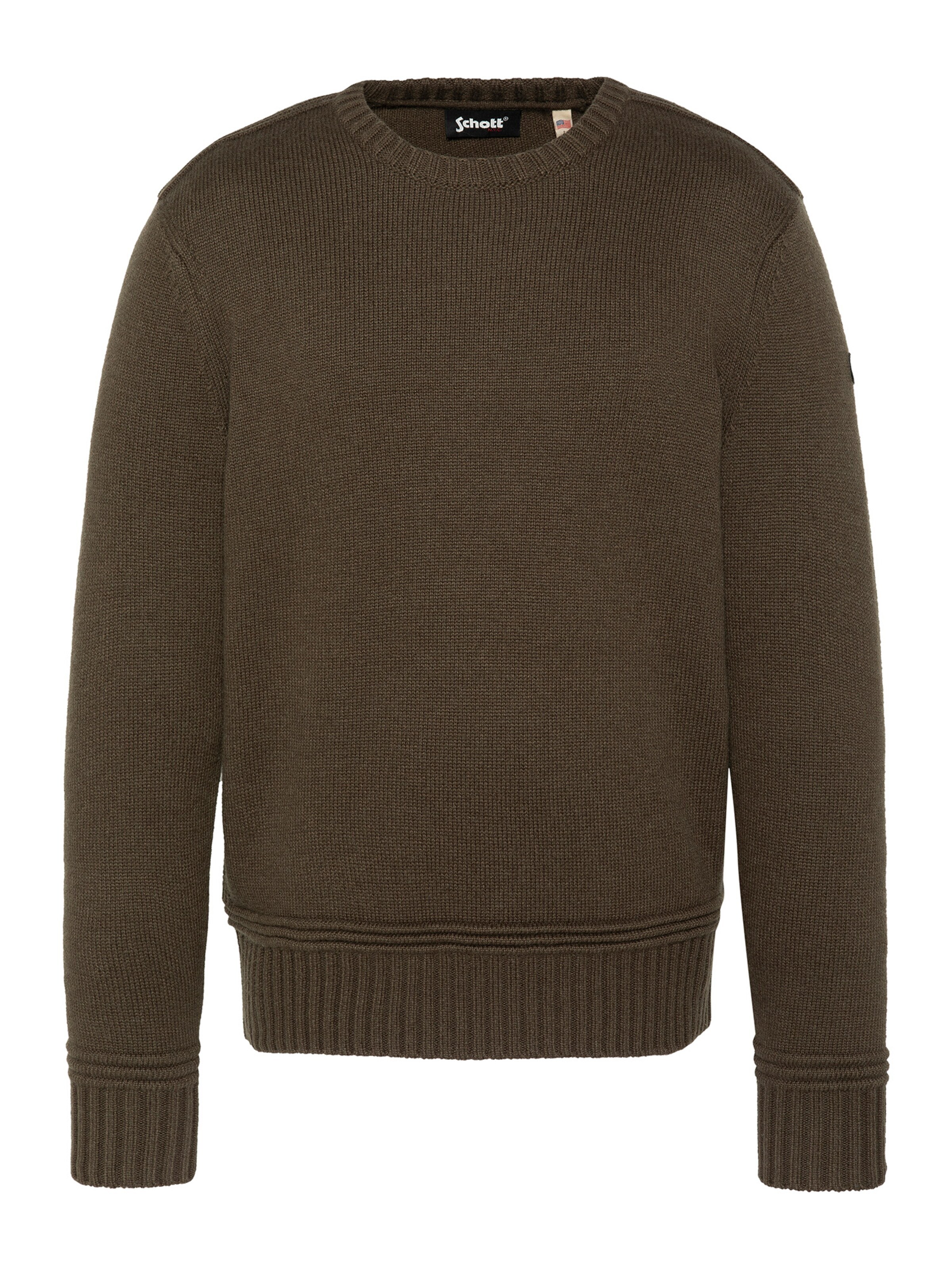Pull-over Schott NYC en vert : devant