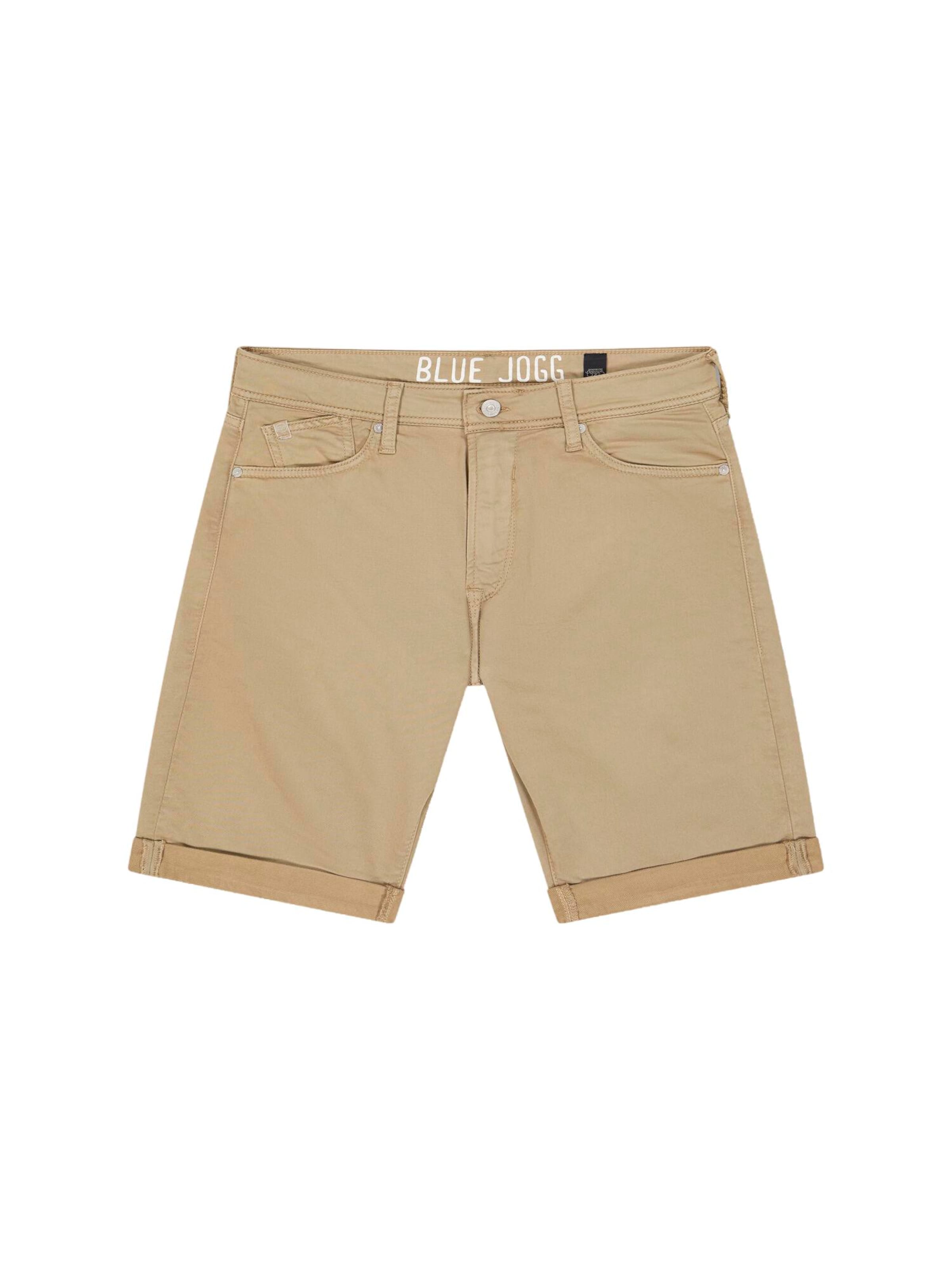 Le Temps Des Cerises Regular Broek 'Arvid' in Beige: voorkant