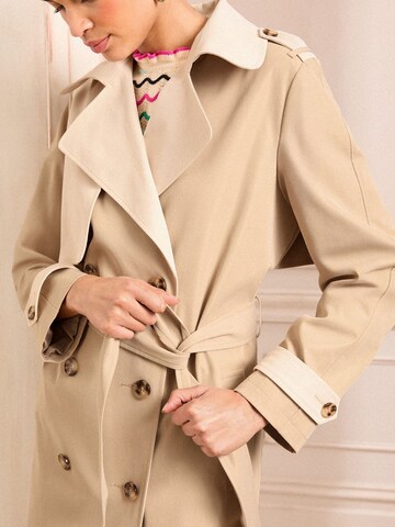 love & roses Between-Seasons Coat in Beige