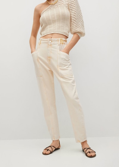 MANGO Jeans 'Angela' in Pastel yellow, View model