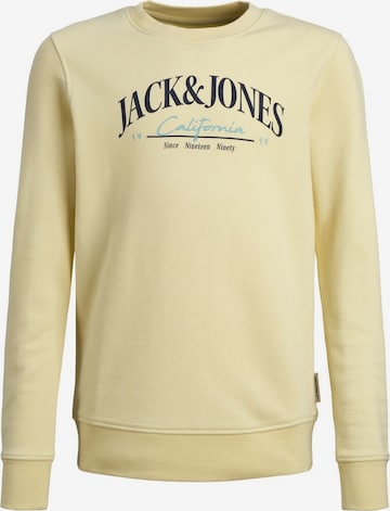 Jack & Jones Junior Sweatshirt in Geel: voorkant