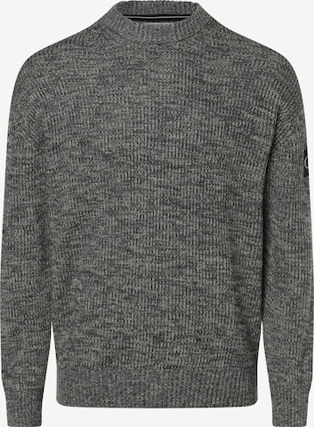 Pull-over Calvin Klein Jeans en gris : devant