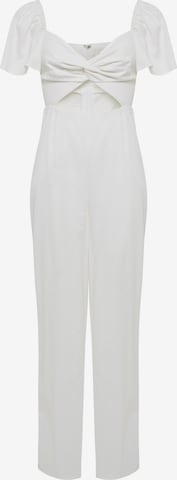 The Fated Jumpsuit 'ODESSA' in White: front