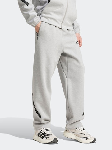 ADIDAS SPORTSWEAR Loosefit Sportbroek 'Z.N.E.' in Grijs: voorkant