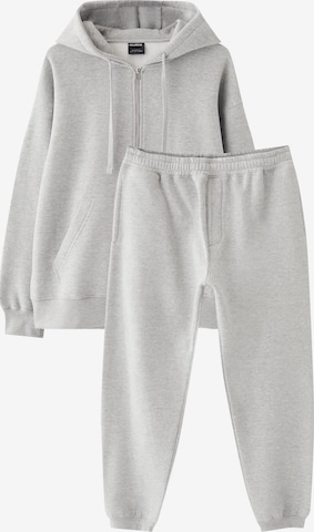 Pull&Bear Jogginganzug in Grau: predná strana