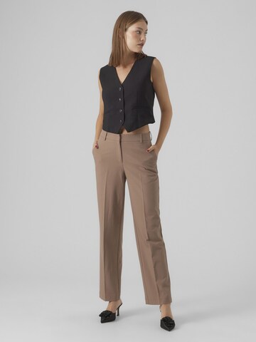 VERO MODA Regular Pantalon in Bruin