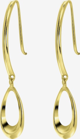 Lucardi Earrings 'Klassisch' in Gold: front