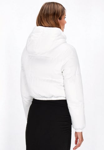 Geacă de iarnă de la faina pe alb