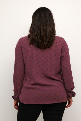 Camicia da donna 'Bett' di KAFFE CURVE in rosso