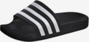 ADIDAS SPORTSWEAR Beach & Pool Shoes 'ADILETTE AQUA K' in Black: front