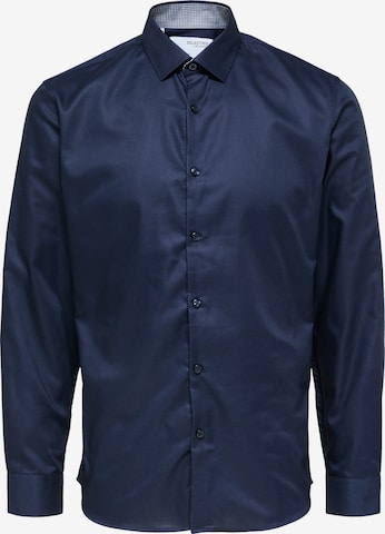 Slim fit Camicia 'SLHZARK' di SELECTED in blu: frontale