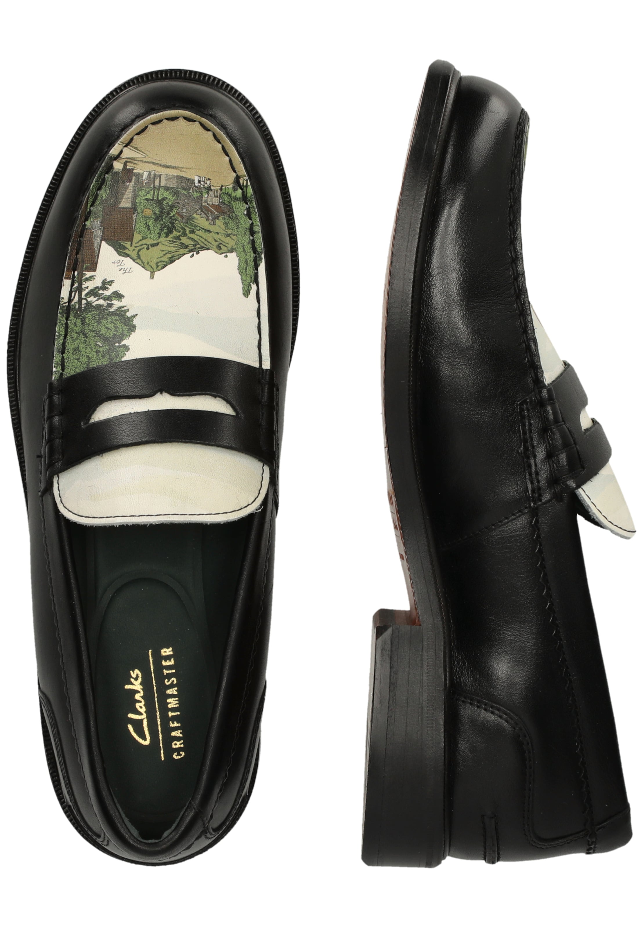 CLARKS Slip-ons 'CraftJames' in Black