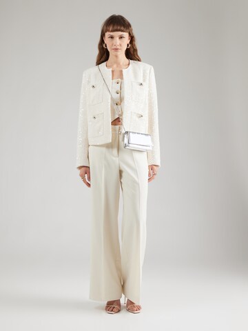 Wide leg Pantaloni con piega frontale 'Nelsan' di Fabienne Chapot in bianco