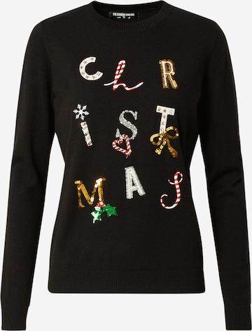 Fashion Union Pullover 'CHRISTMAS ' in Schwarz: front