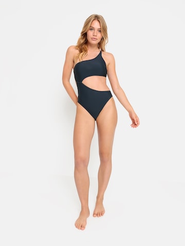 LSCN by LASCANA Bralette Swimsuit 'Gina' in Blue